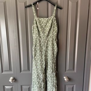 Green floral jumpsuit